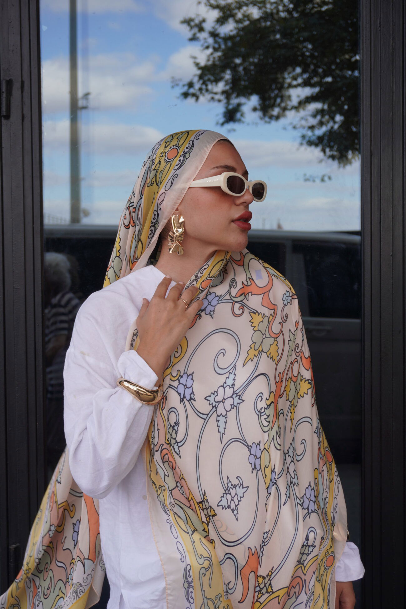 Zerefşan Şal Serisi- 469-003- V-9 - Ayçiçeği - Görsel 5