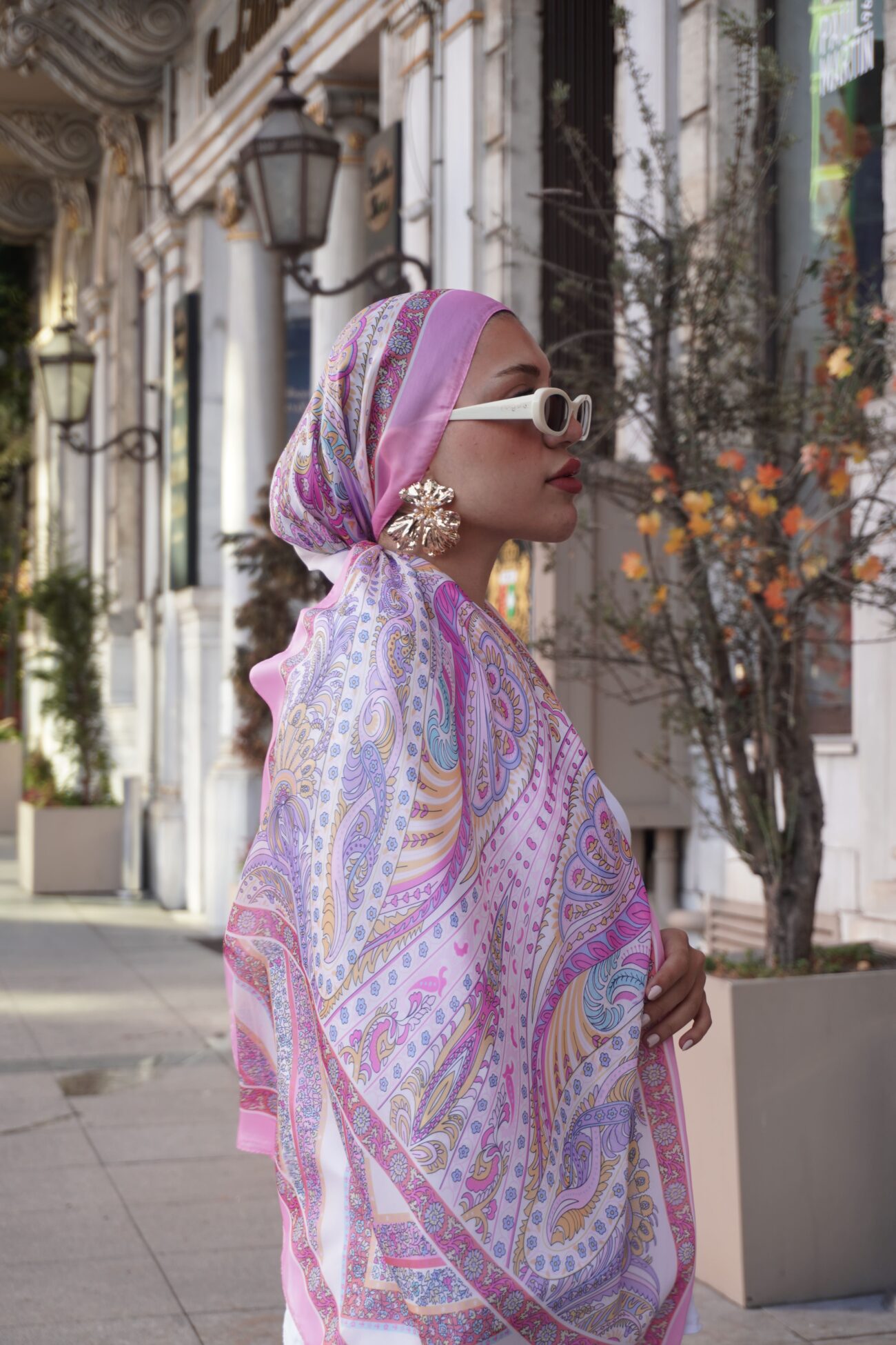 New Zuhur Şal Serisi- 469-002- V-10 - Gelin Çiçeği - Görsel 3