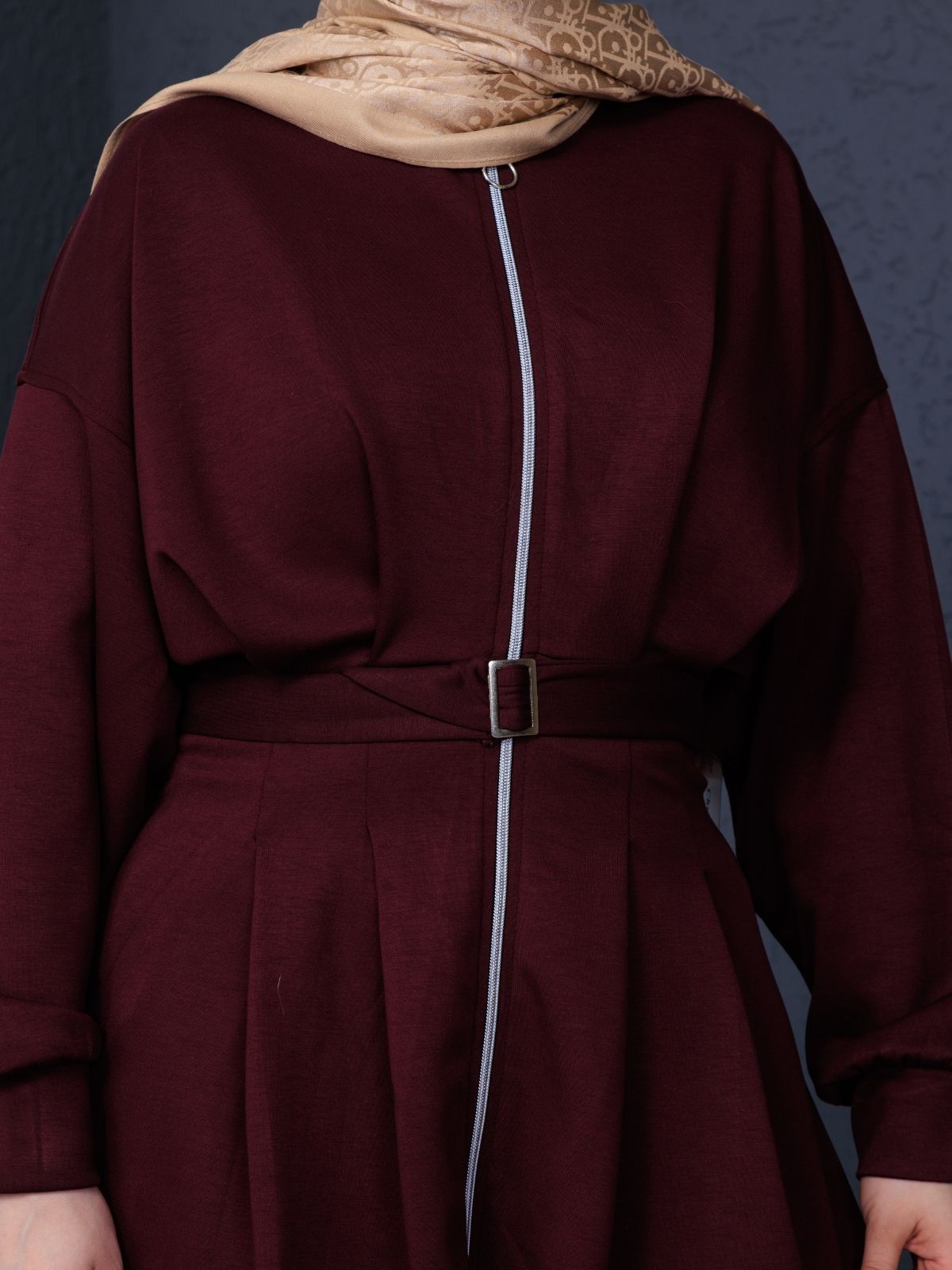 Premium Oysho Elina  İkili Takım TK100246  - Bordo - Görsel 7