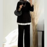Oysho Premium Bağlamalı İkili Takım TK100240 - Siyah