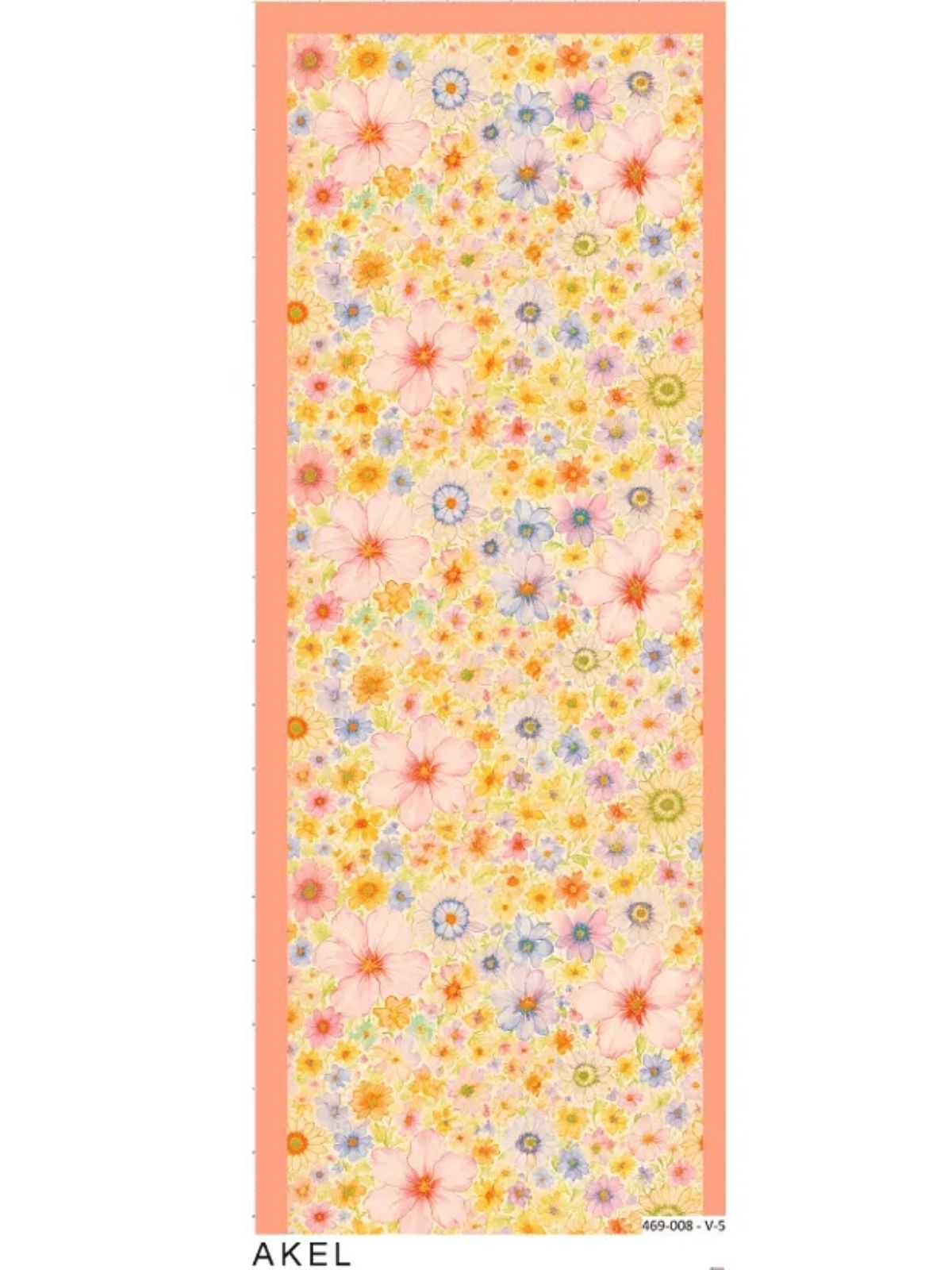 Eleya Şal Serisi - 469-008 - V- 5 - Portakal - Görsel 5