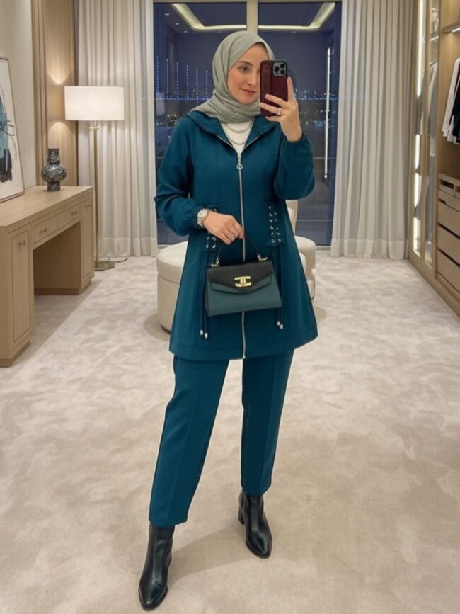 Premium Oysho Elin İkili Takım TK100254 - Lacivert