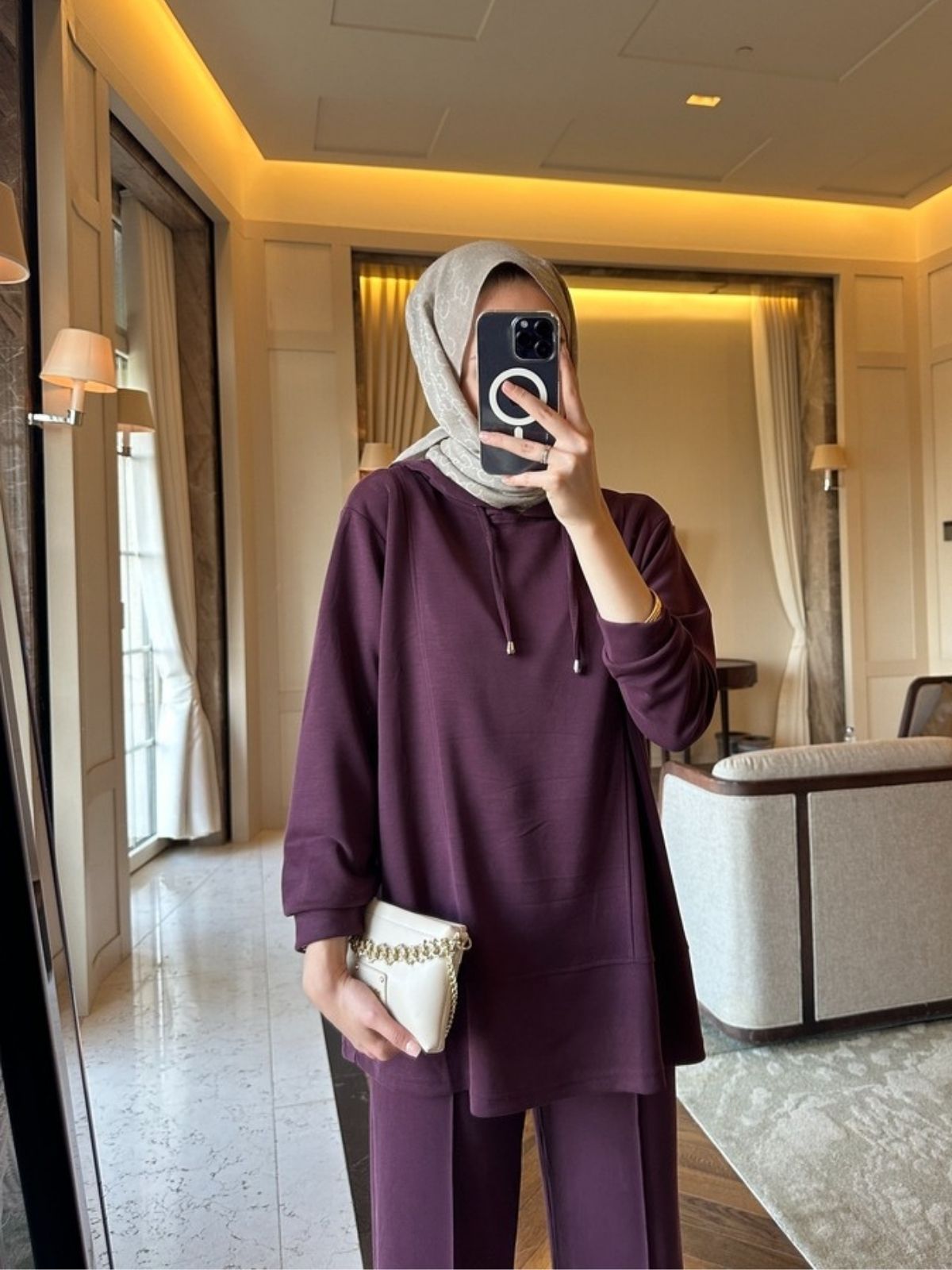 Premium Oysho Edoril İkili Takım TK100255 - Bordo - Görsel 2