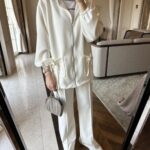Premium Oysho Liona  İkili Takım TK100256 - Beyaz İnci
