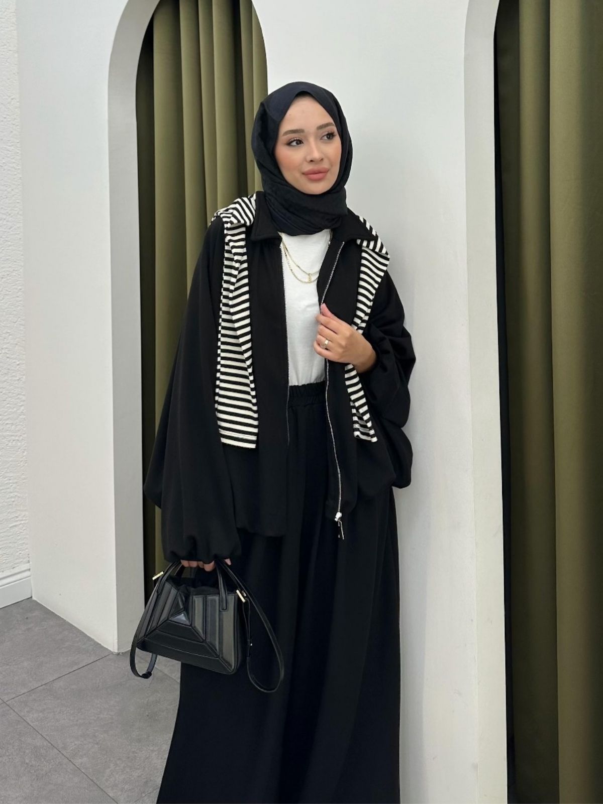 Premium Oysho Saoris İkili Takım TK100257 - Siyah - Görsel 3