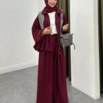Premium Oysho Saoris İkili Takım TK100257 - Bordo