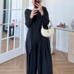 Pinterest Premium Oysho İkili Takım TK100241 - Siyah