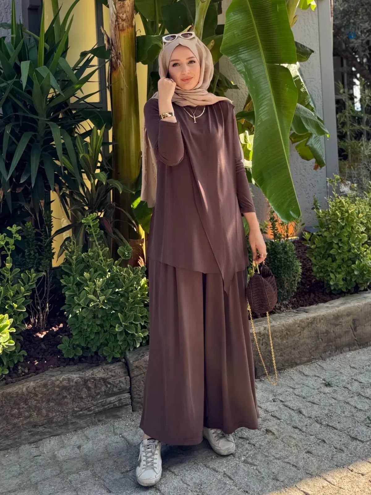 Pinterest Premium Oysho İkili Takım TK100241 - Kahve