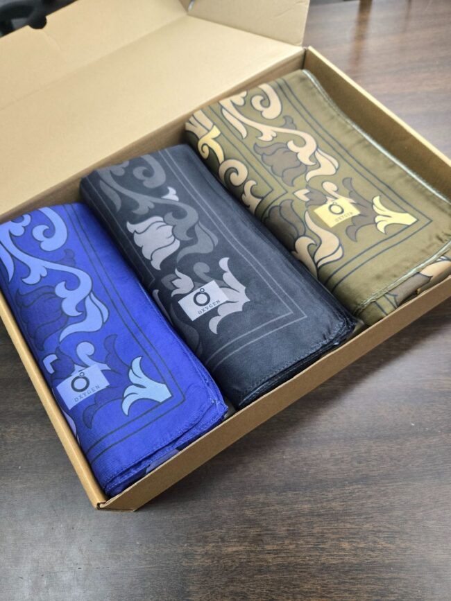 En Çok Satan 3'LÜ Lilyum Desen Pamuk İpek Şal - KT10164-P