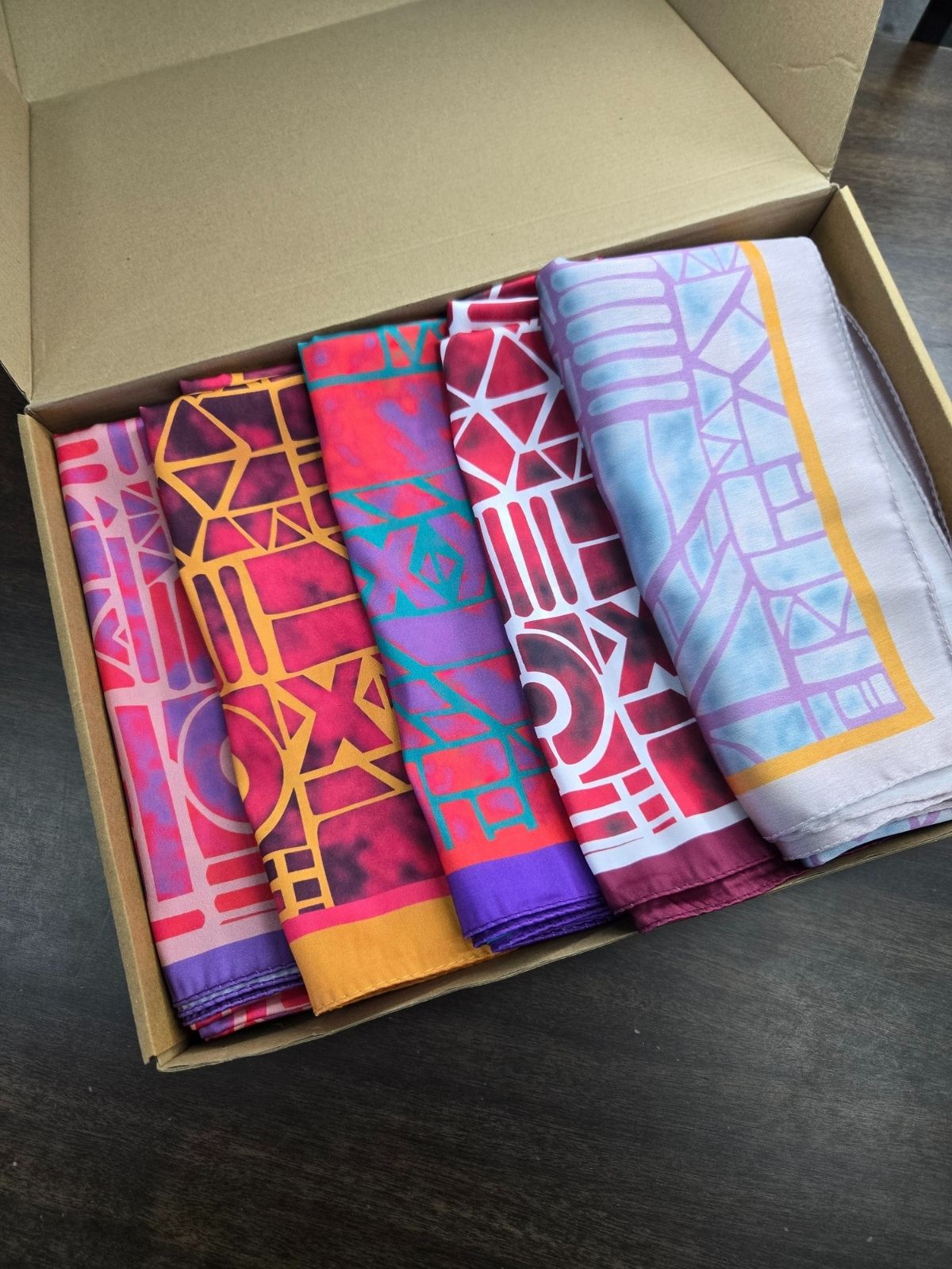 En Çok Satan 5'Lİ Oxxo Desen Vual İpek Eşarp - KT6203662