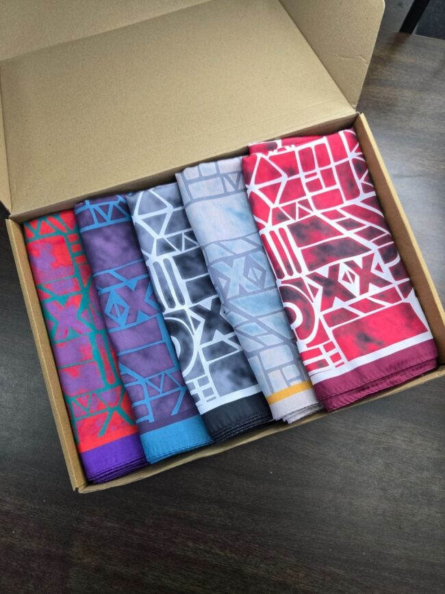 En Çok Satan 5'Lİ Oxxo Desen Vual İpek Eşarp - KT6203662