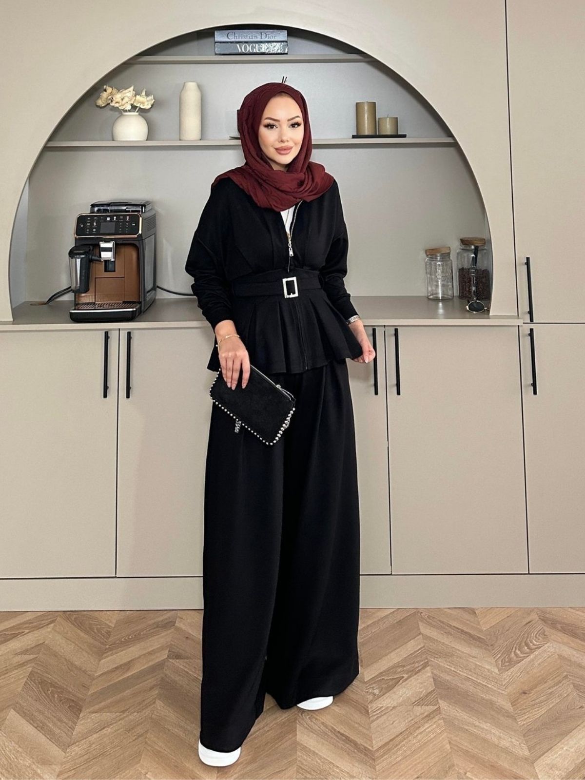 Premium Oysho Elina  İkili Takım BÜYÜK BEDEN TK100246  -  Siyah - Görsel 3