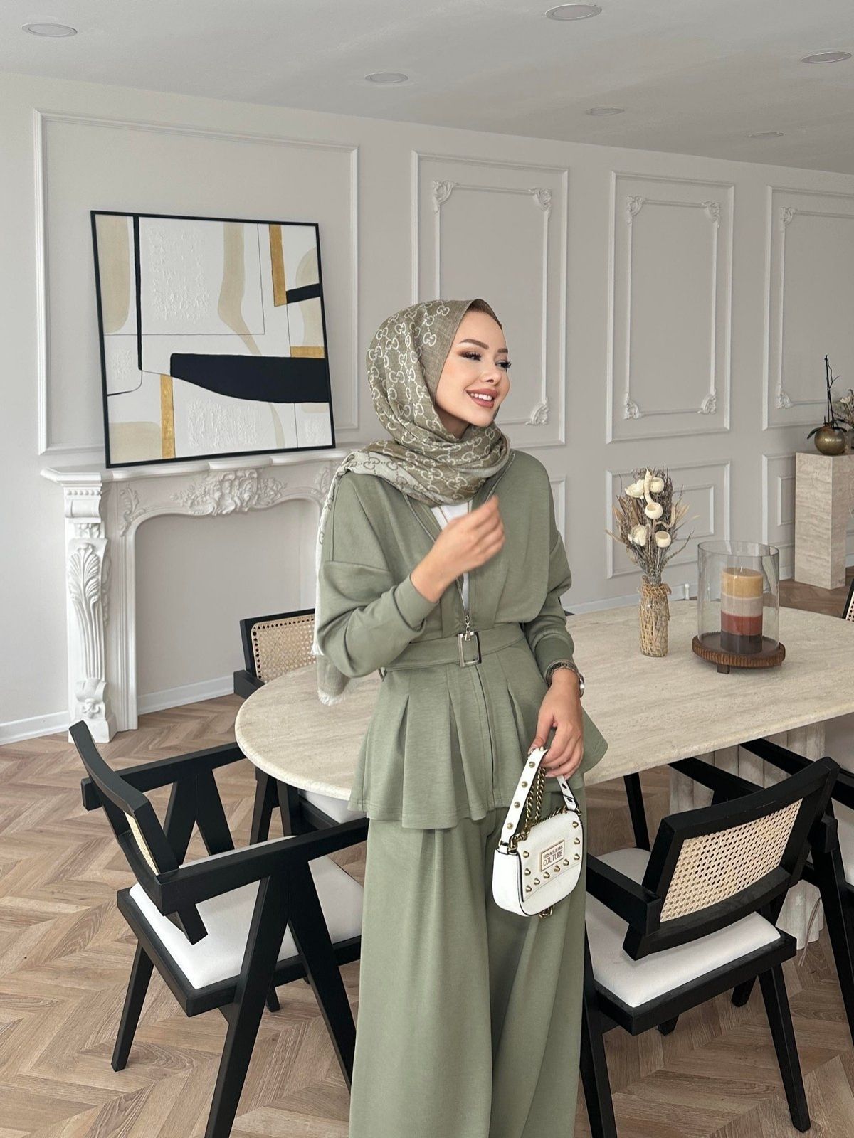Premium Oysho Elina  İkili Takım TK100246  - Çağla - Görsel 2