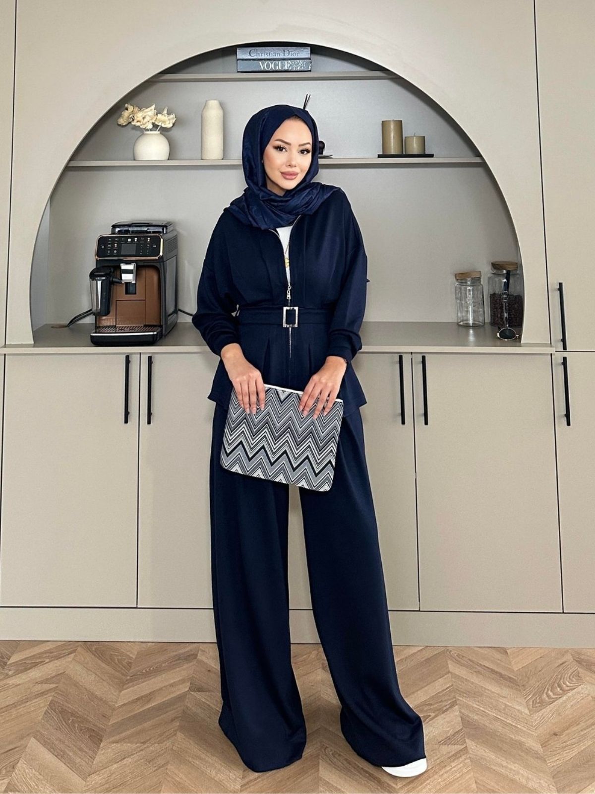 Premium Oysho Elina İkili Takım BÜYÜK BEDEN TK100246 - Lacivert