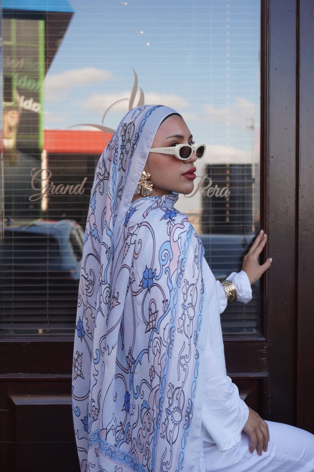 Zerefşan Şal Serisi- 469-003- V-5 - Buz Mavi