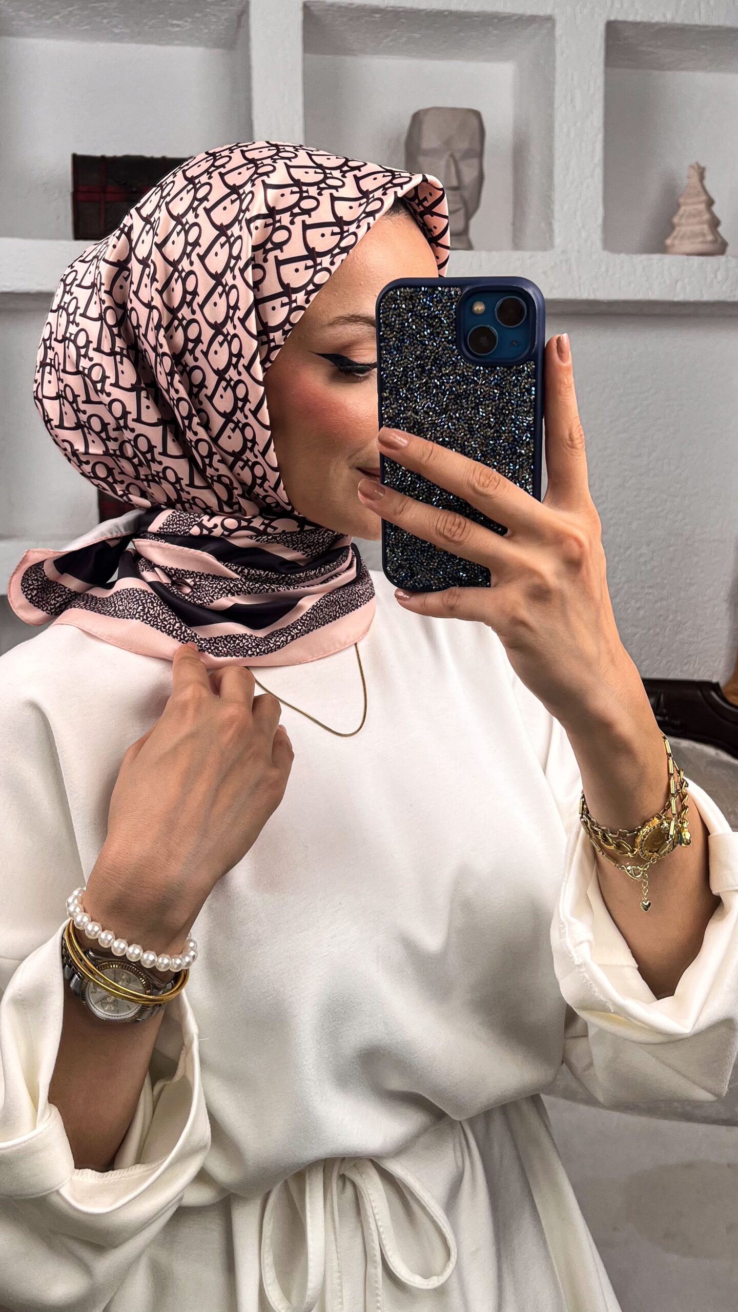 Dior Marka Eşarp – Bordo