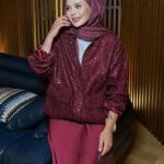 Pullu Gloria Bomber Ceket CKT100265 - Bordo