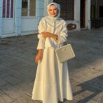 Mina Taş İşlemeli Etekli  Scuba İkili Takım TKM100269 - Beyaz