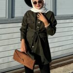 Dikiş Detay Belden Oturtmalı Alya Ceket CKT100273 – Haki