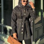 Dikiş Detay Belden Oturtmalı Alya Ceket CKT100273 – Siyah