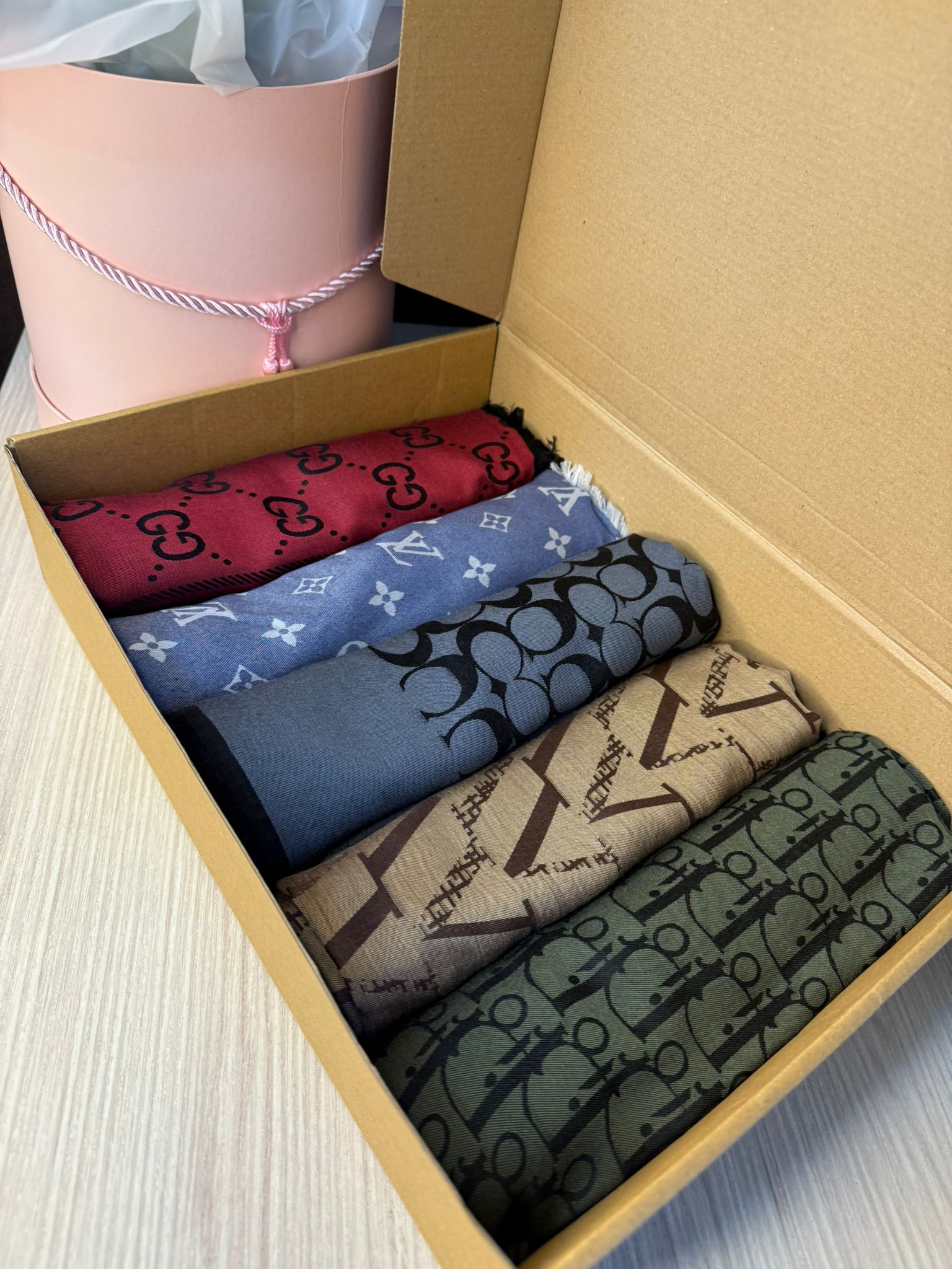 Çok Avantajlı Kutu 5'Li Kaşmir İpek Şal