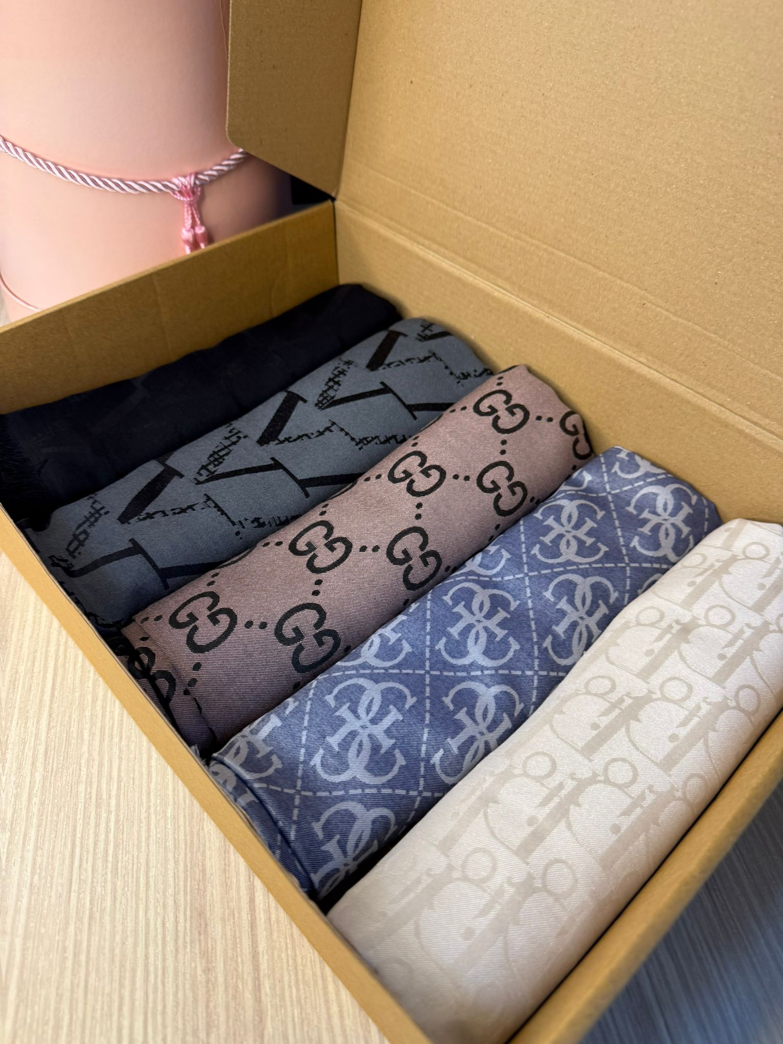 Çok Avantajlı Kutu 5'Li Kaşmir İpek Şal