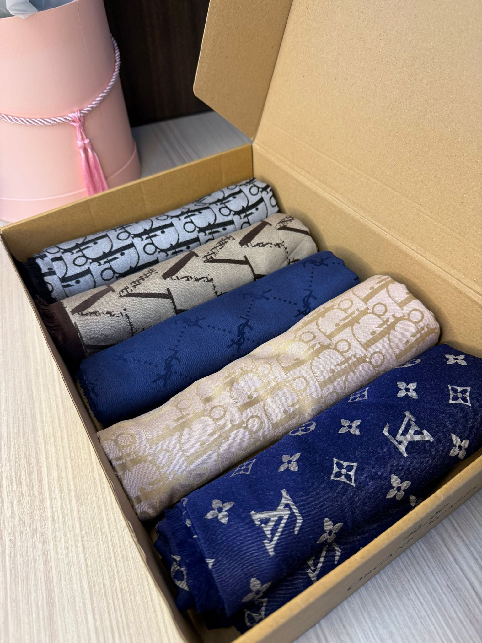 Çok Avantajlı Kutu 5'Li Kaşmir İpek Şal