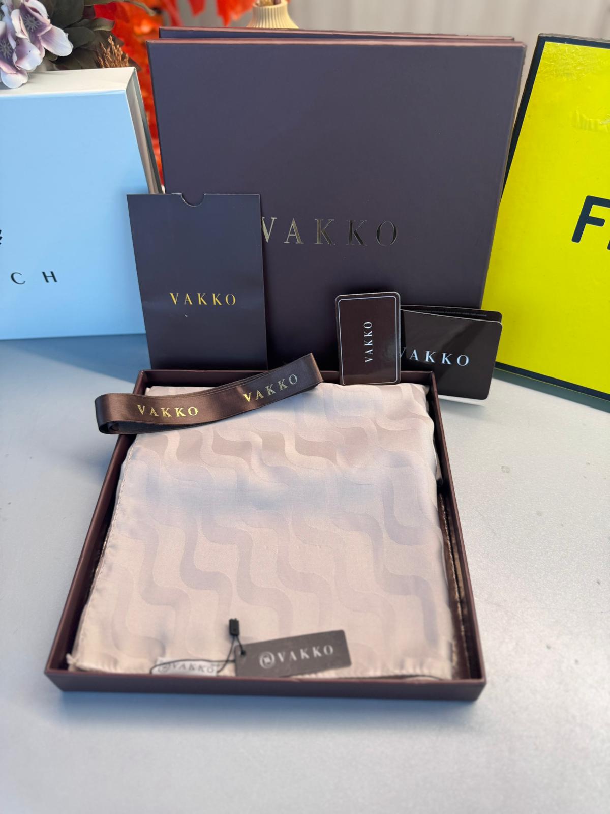 Vakko İthal Şal Su Yolu - Bej