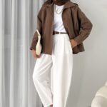 Zara Bomber Trençkot DŞ100237 - Kahverengi