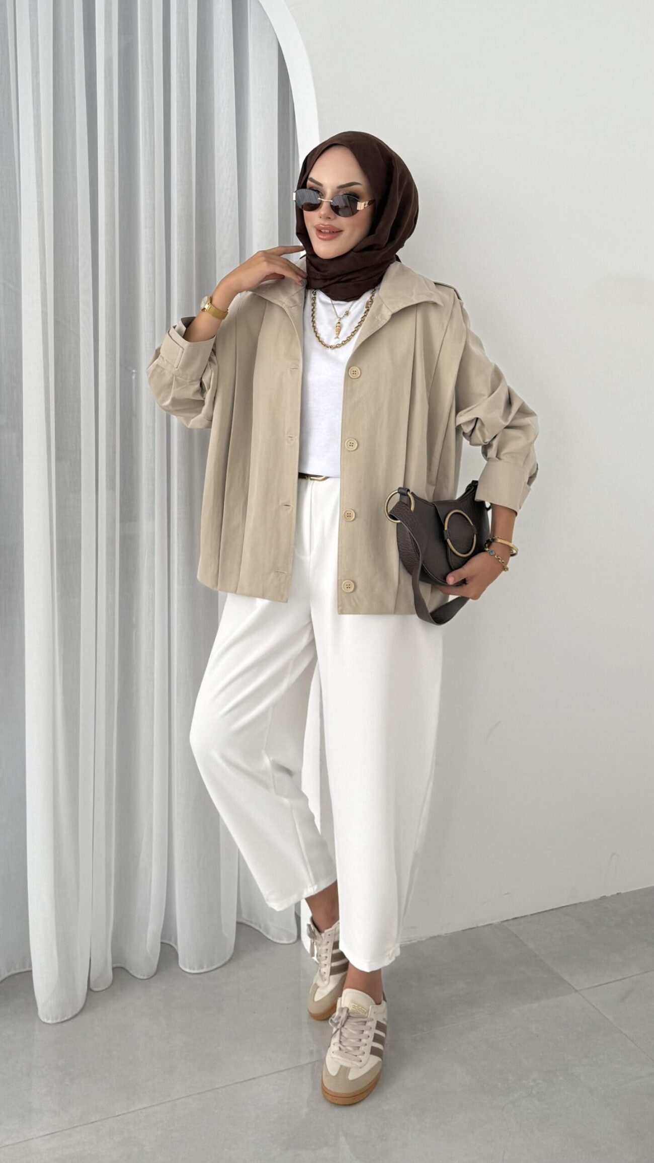Zara Bomber Trençkot DŞ100237 - Bej