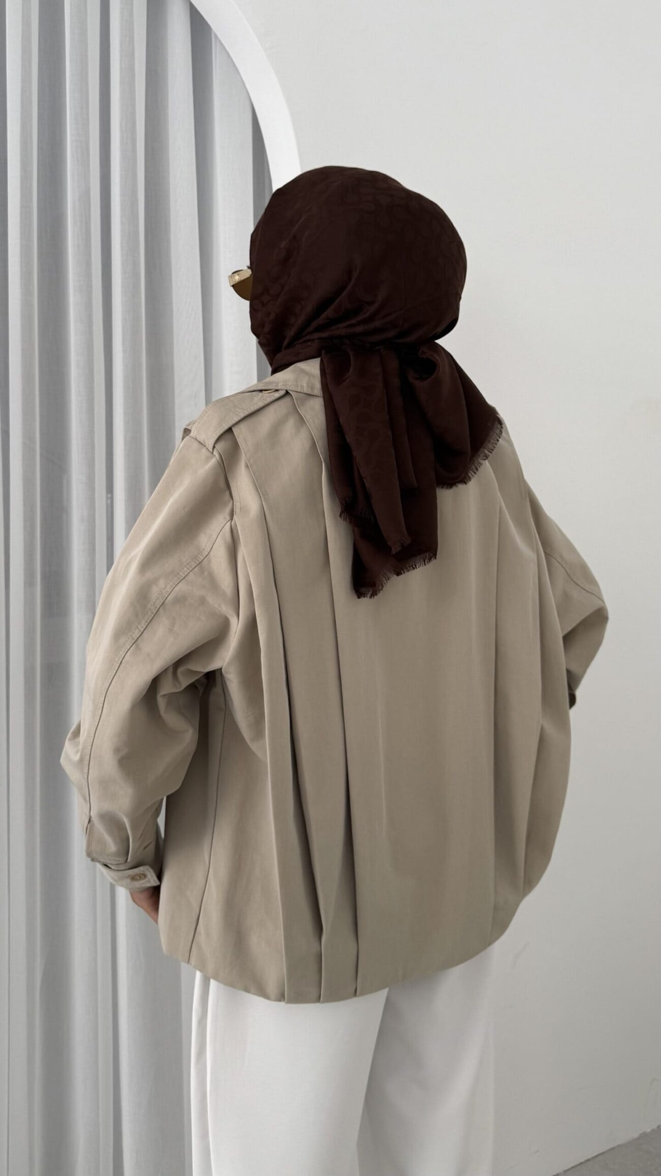 Zara Bomber Trençkot DŞ100237 - Bej - Görsel 2