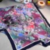 Flowers Kraş Desenli Şal - ŞL100234 -  Lacivert