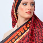 Fendi Monogram Pamuk Soft Şal 64302 - Bordo