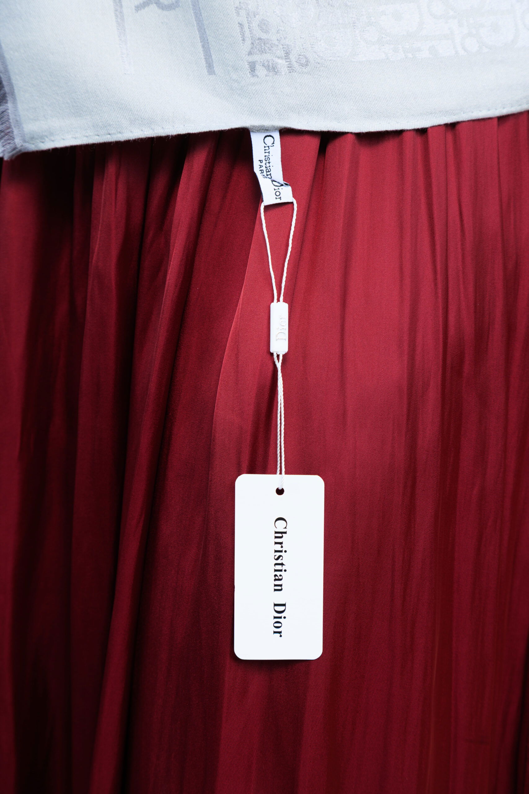 Dior İthal Yün İpek Şal Tam Set Kutulu Sertifikalı-Gri - Görsel 6