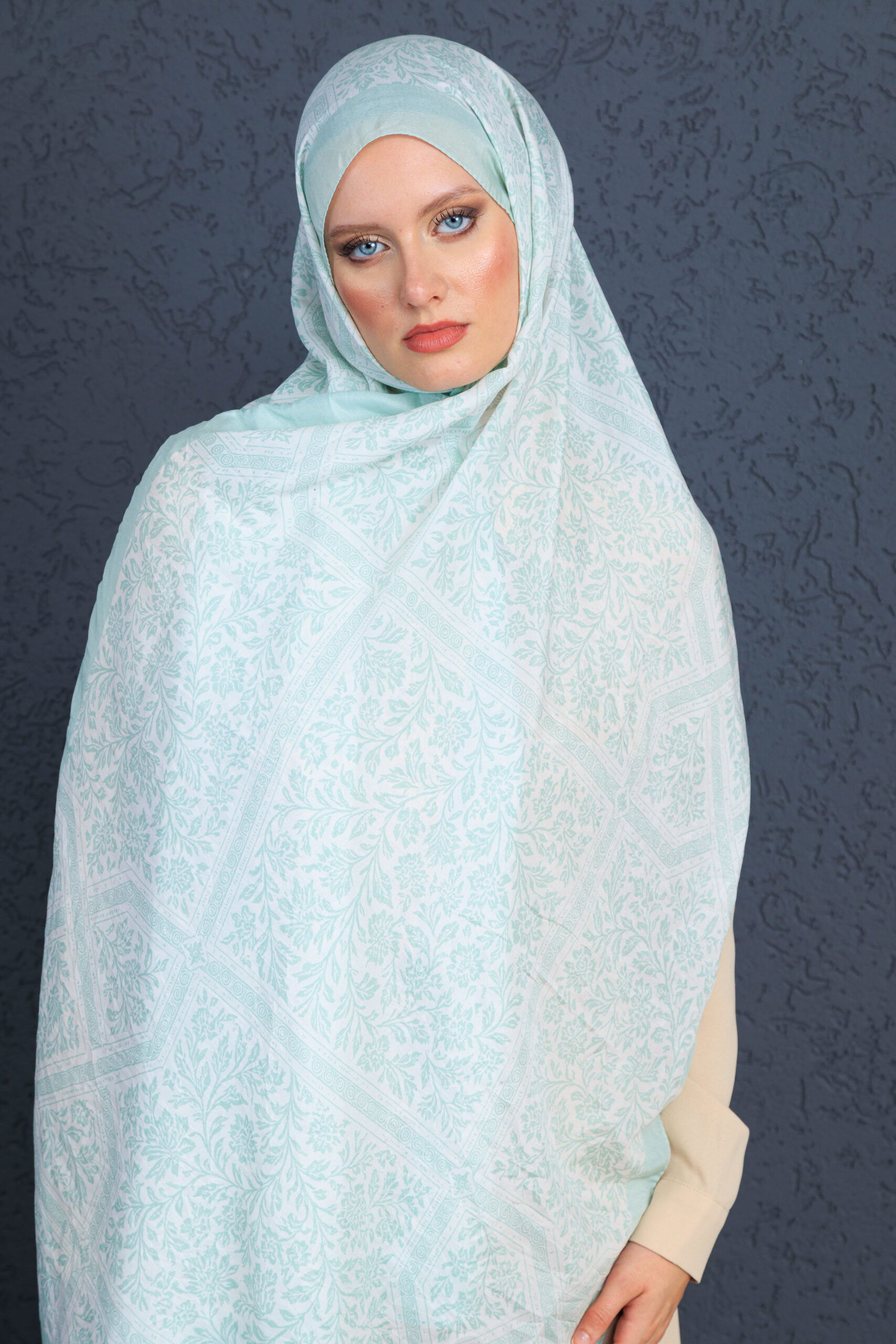 Viyana Şal Serisi - 469-005 - V- 4 - Mint Yeşil - Görsel 2