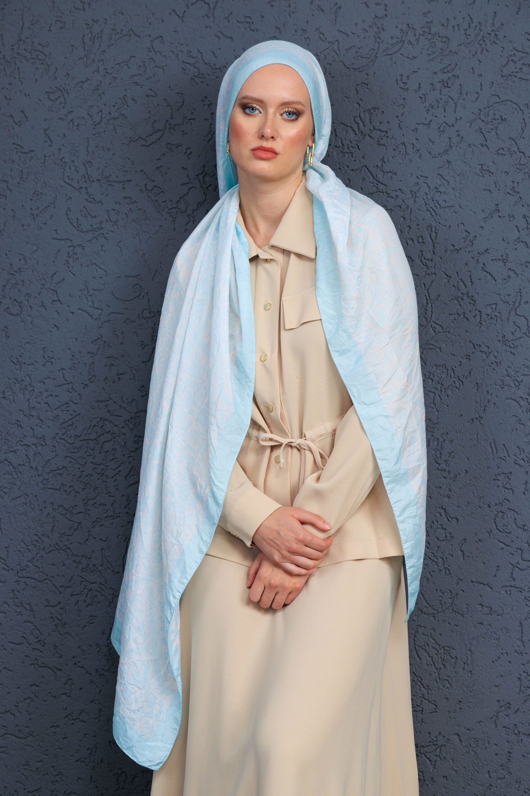 Viyana Şal Serisi - 469-005 - V-5 - Turkuaz - Görsel 2