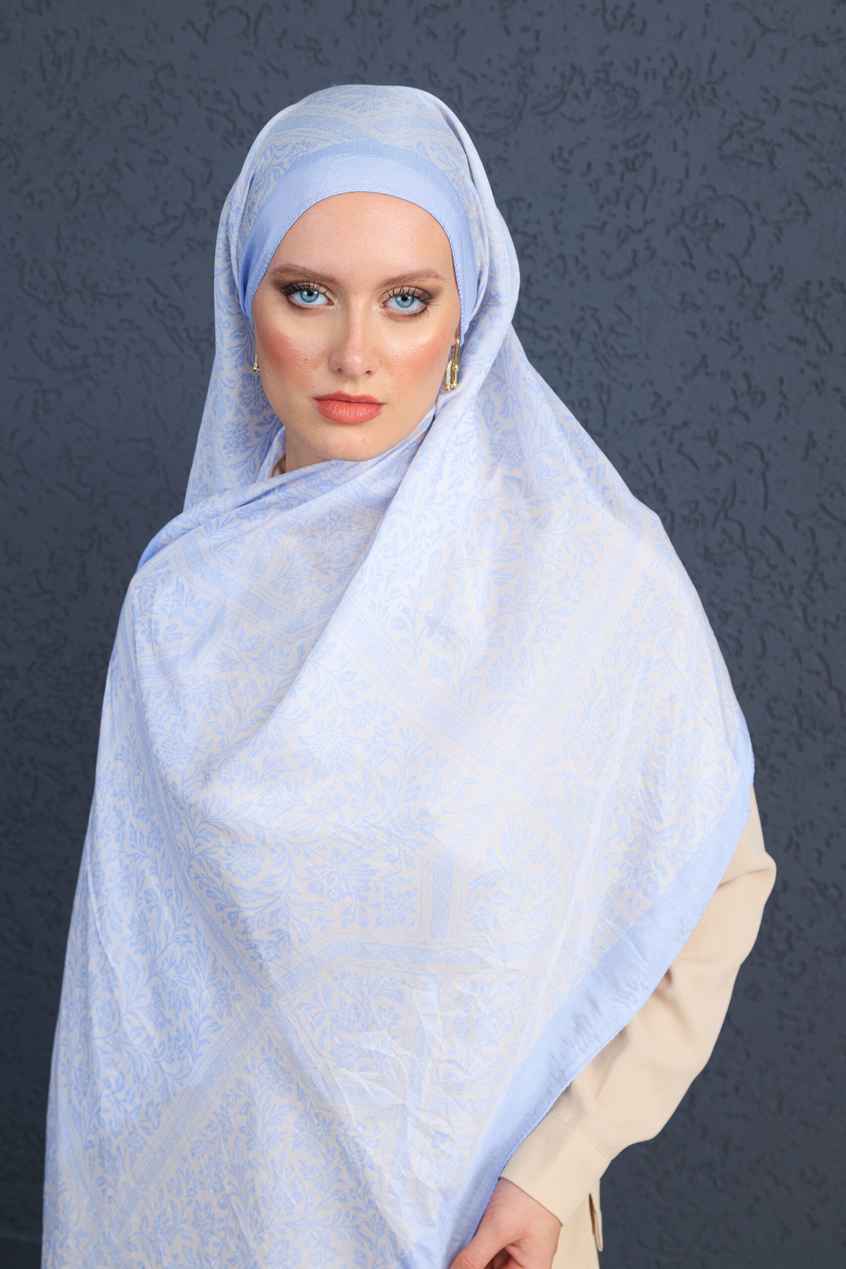 Viyana Şal Serisi - 469-005 - V- 6 - Gök Mavi