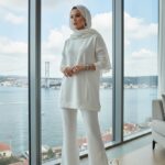 Premium Çıtçıtlı Dotta İkili Takım TK100301  - Ekru