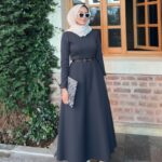 Puff Scuba Elbise ELB104434 - Antrasit