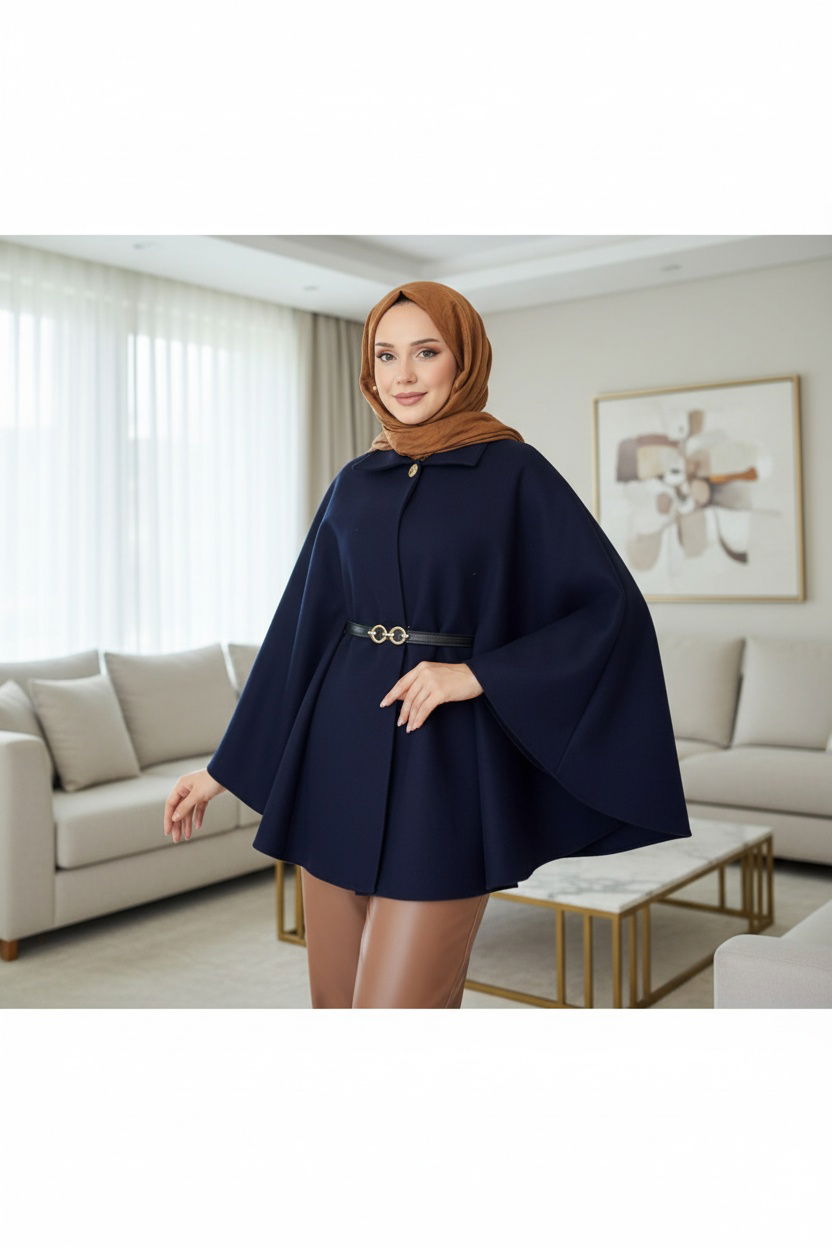 Luna Panço Ceket (Kemer Hediye) CKT100400 - Lacivert