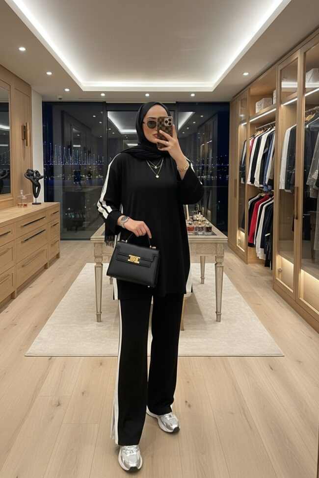 Alto Oysho İkili Takım TK100402 - Siyah