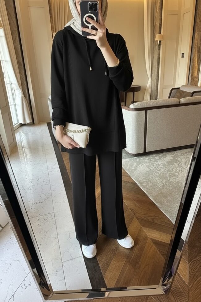 Premium Oysho Edoril İkili Takım TK100255 - Siyah