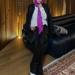 Pul Payetli Palazzo Kesim Bloom Pantolon PNT100279 - Siyah