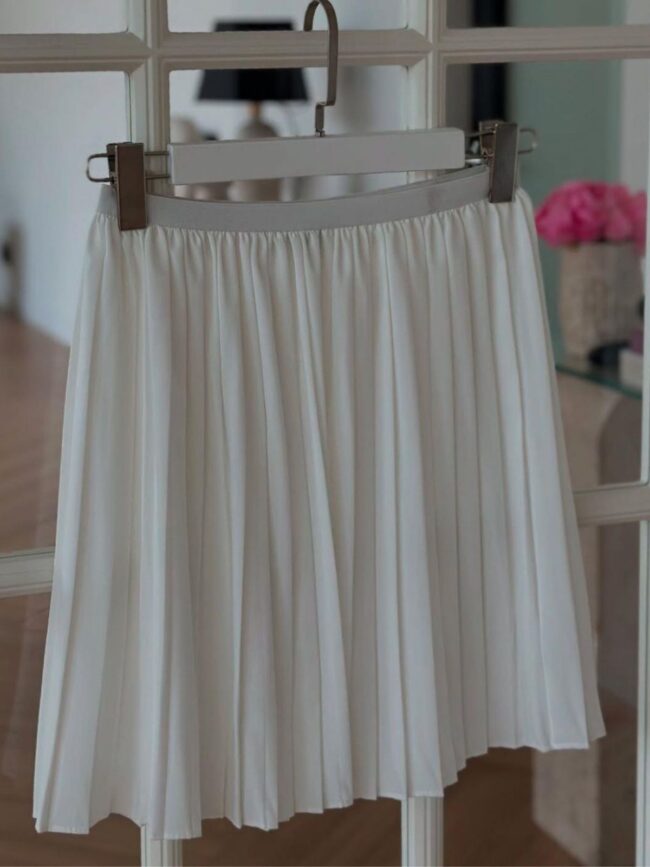 Fırfırlı Beli Lastikli İçlik ELB100292 - Beyaz