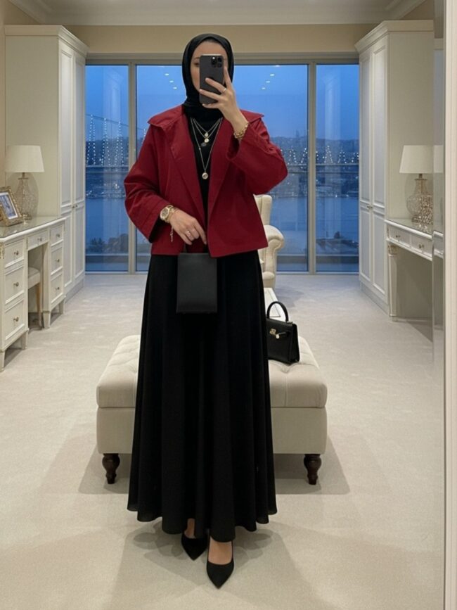 Loli Düğmeli Tasarım Trençkot  DŞ100352 -Bordo