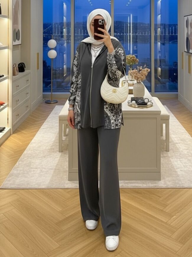 Premium Aspera Oysho İkili Takım TK100250 - Füme