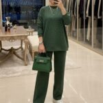 Taşlı Oysho İkili Takım TK100291 - Çağla