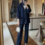 Premium Oysho Liona  İkili Takım TK100256 - Lacivert