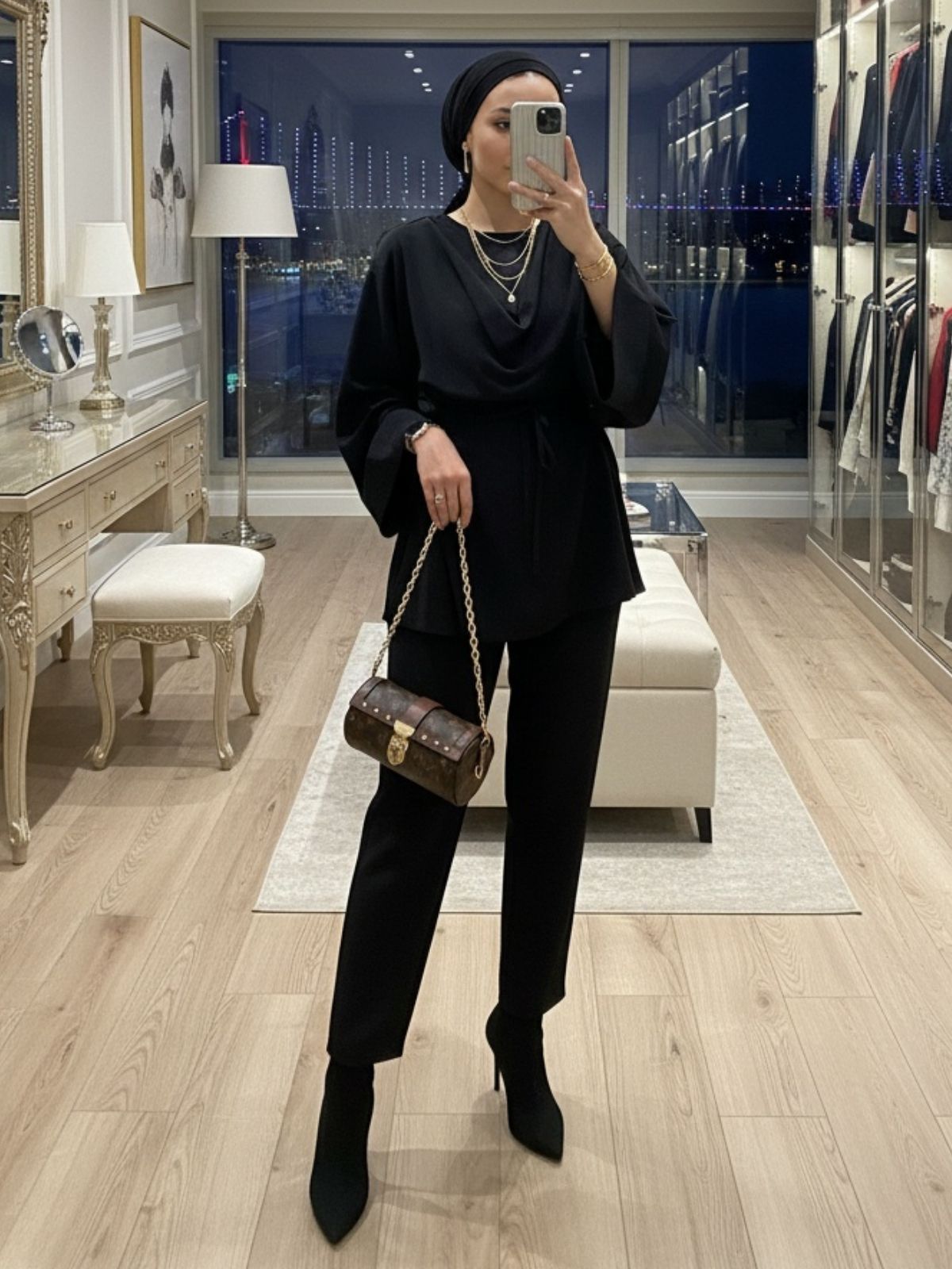 Pelerin İkili Takım TK100350 - Siyah