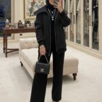 Kamelya Taş İşlemeli İkili Takım TK100369 -  Siyah